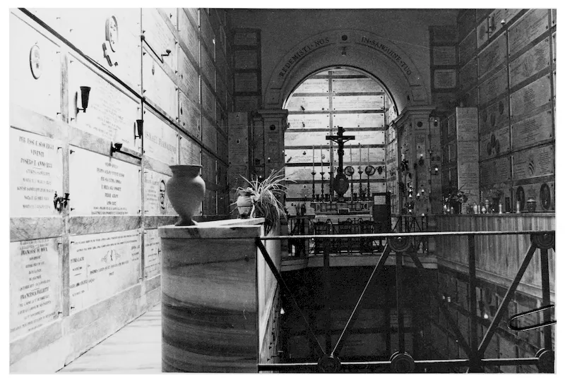 La tomba di Louis Brüls nel Cimitero del Verano