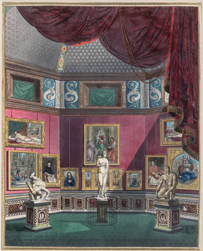 Veduta della Tribuna agli Uffizi, Firenze, 1835